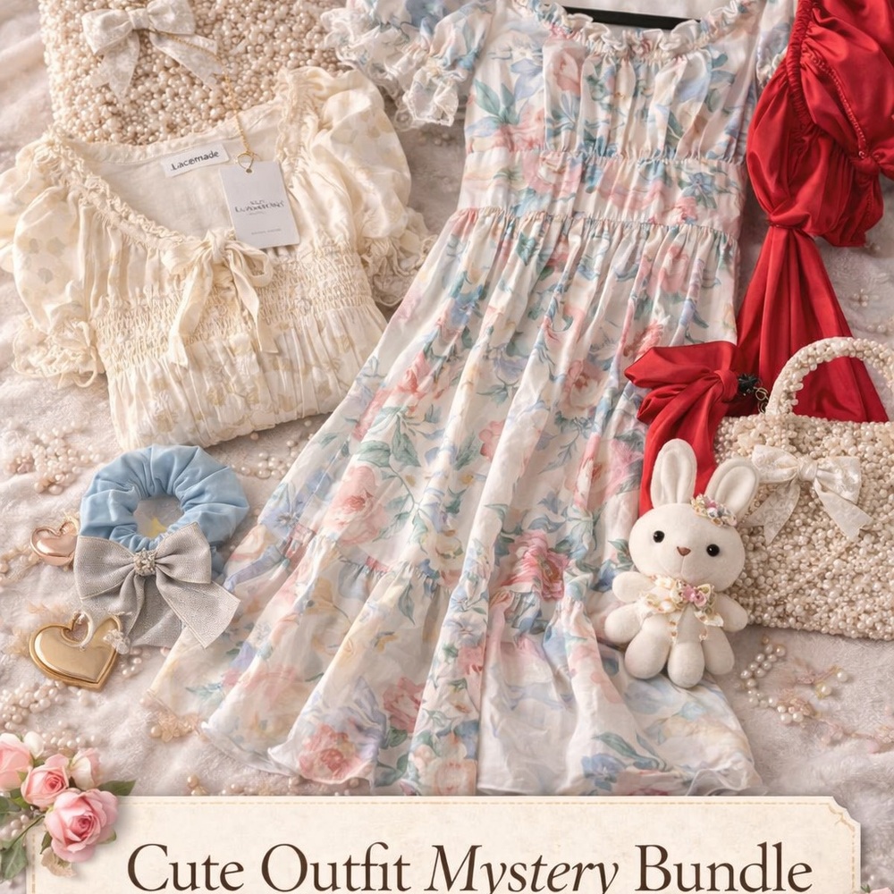 ✨ Cute Outfit Mystery Bundle | Dress + Clothing Item + 2 Cute Extras